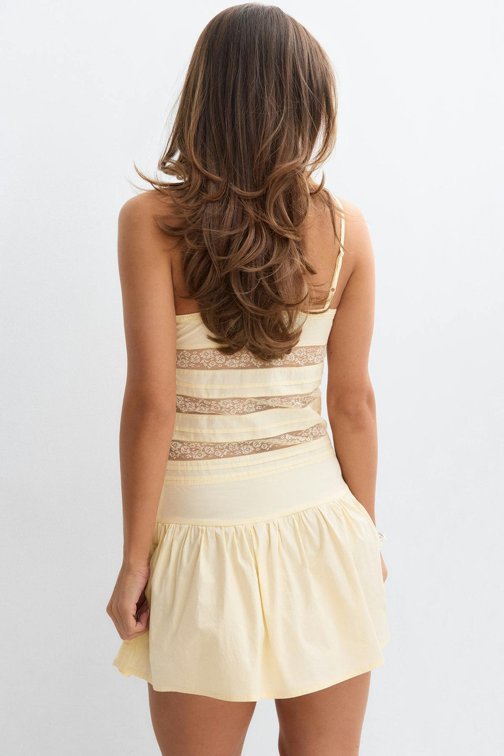 14+ lace detail mini dress