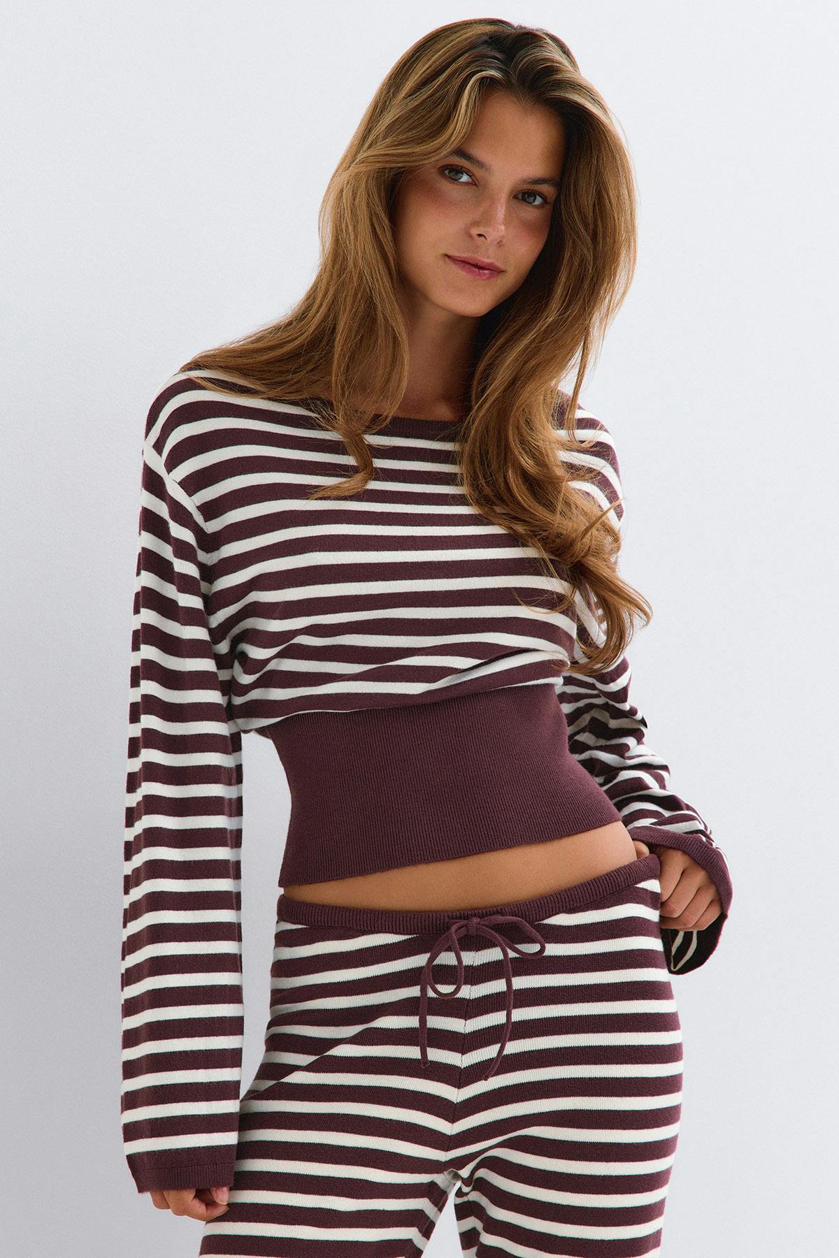 Knitted loungewear top