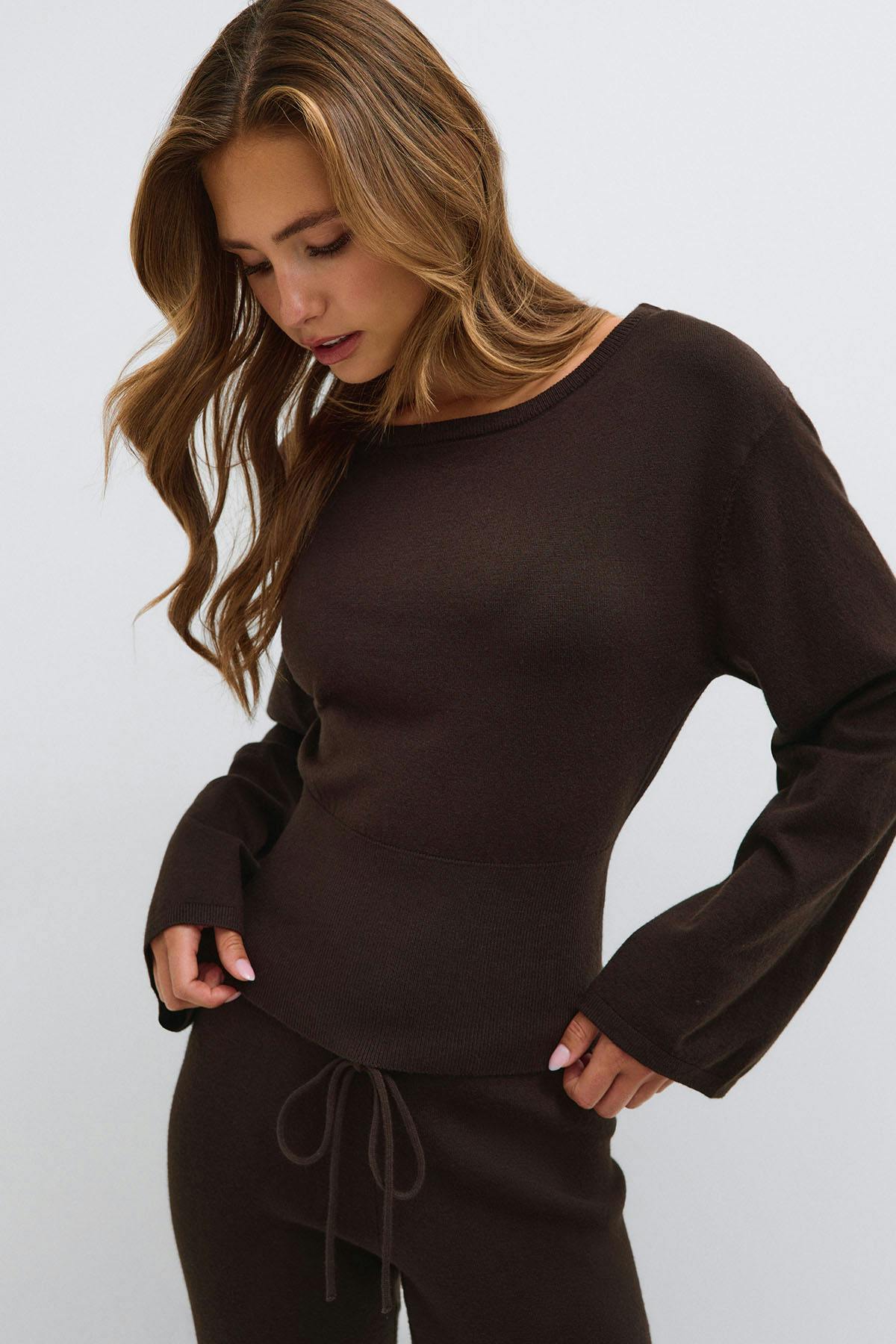 Knitted loungewear top