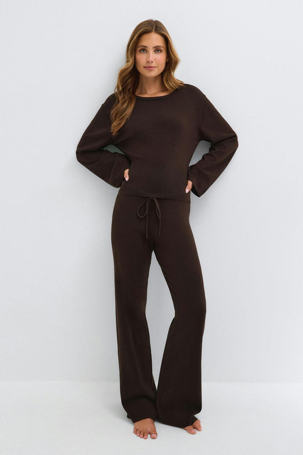 Knitted loungewear top
