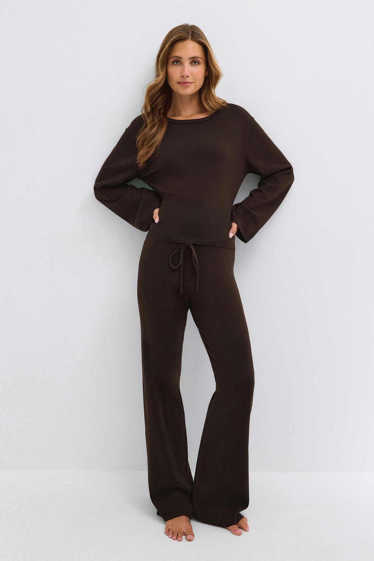 Knitted loungewear top