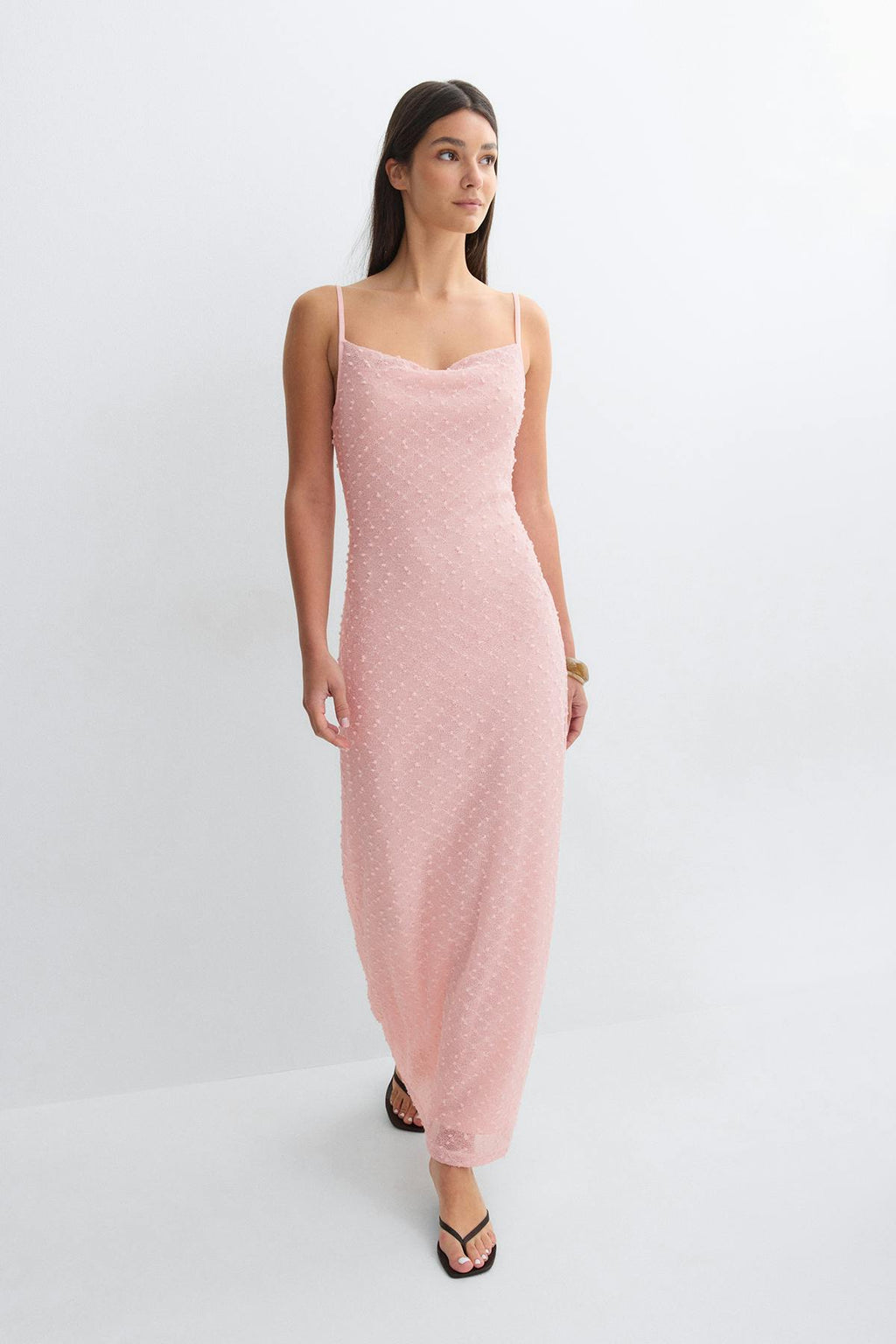 Textured slip dress
