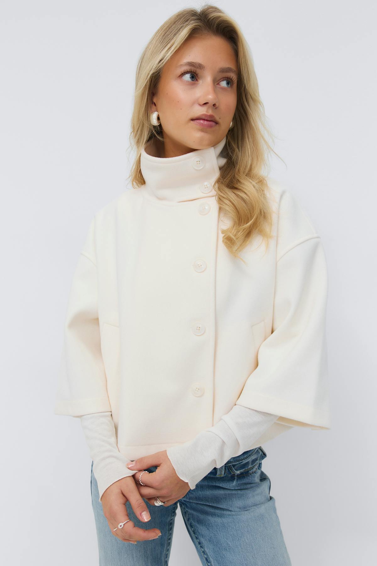 14+ short felt jacket