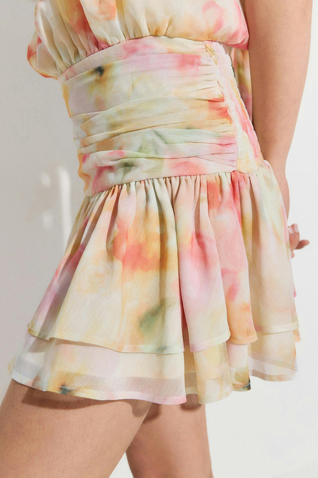 Halterneck mini dress