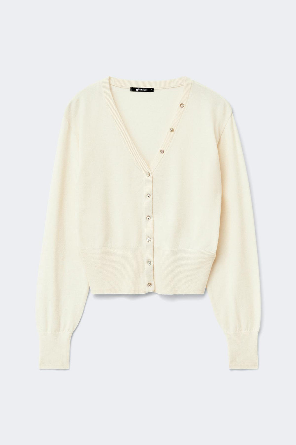 Knitted fitted cardigan