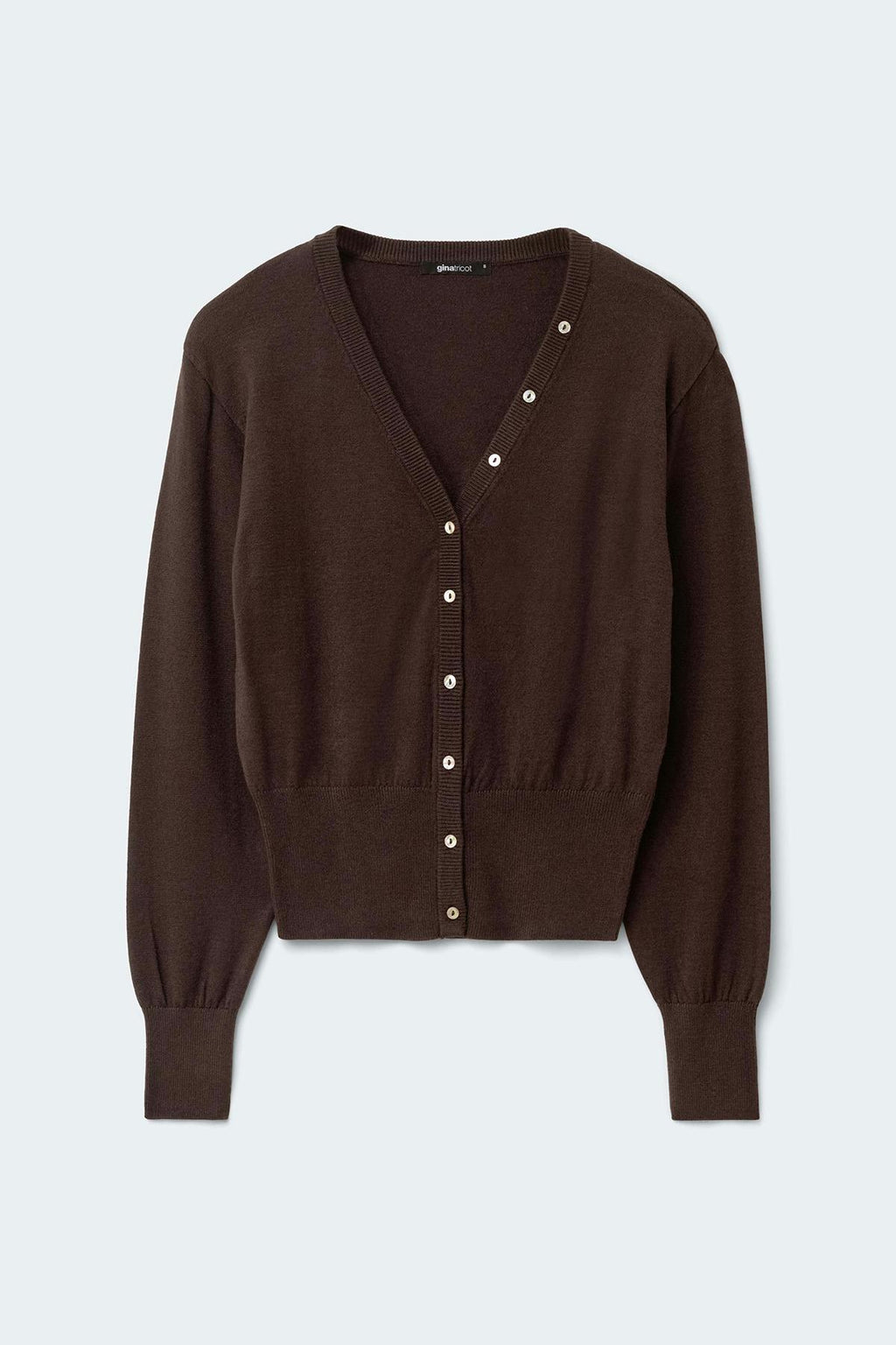 Knitted fitted cardigan