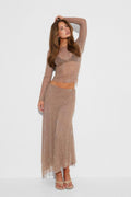Sparkle midi skirt
