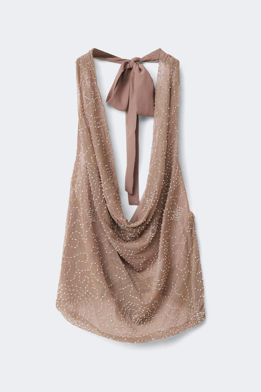Sparkle cowlneck top
