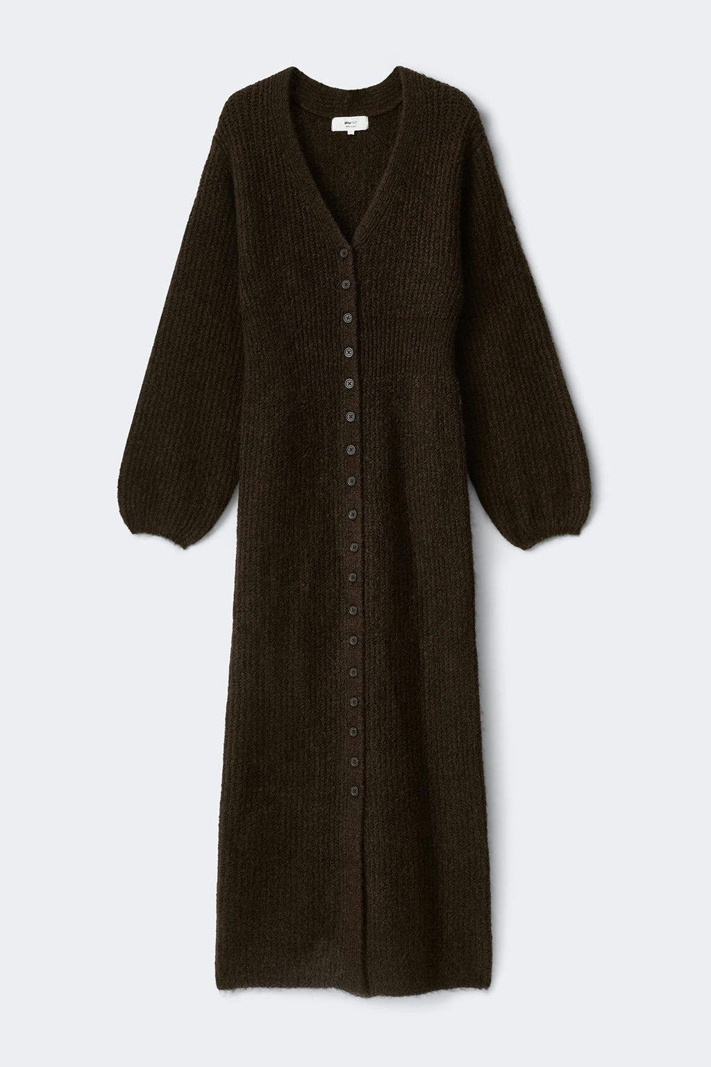 Long knitted cardigan