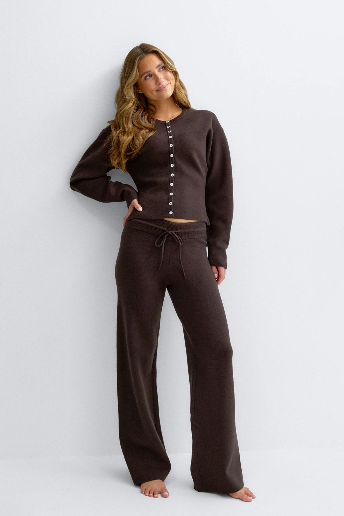 Knitted loungewear trousers