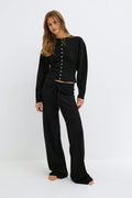 Knitted loungewear trousers
