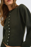 Knitted loungewear cardigan