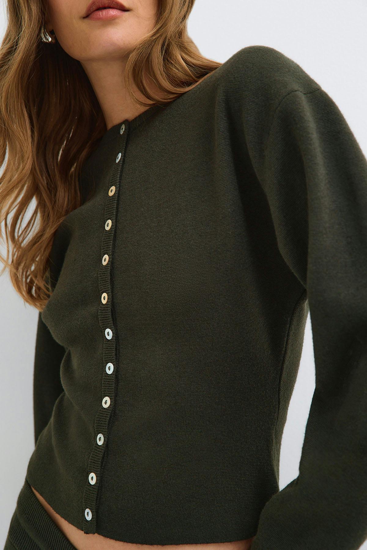 Knitted loungewear cardigan
