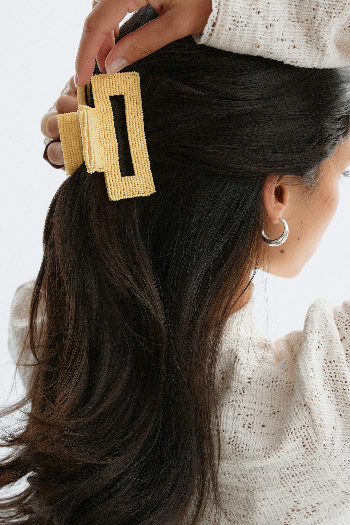 Beaded hair clip
