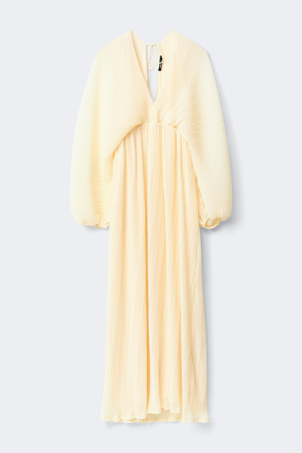 Pleated maxi dress