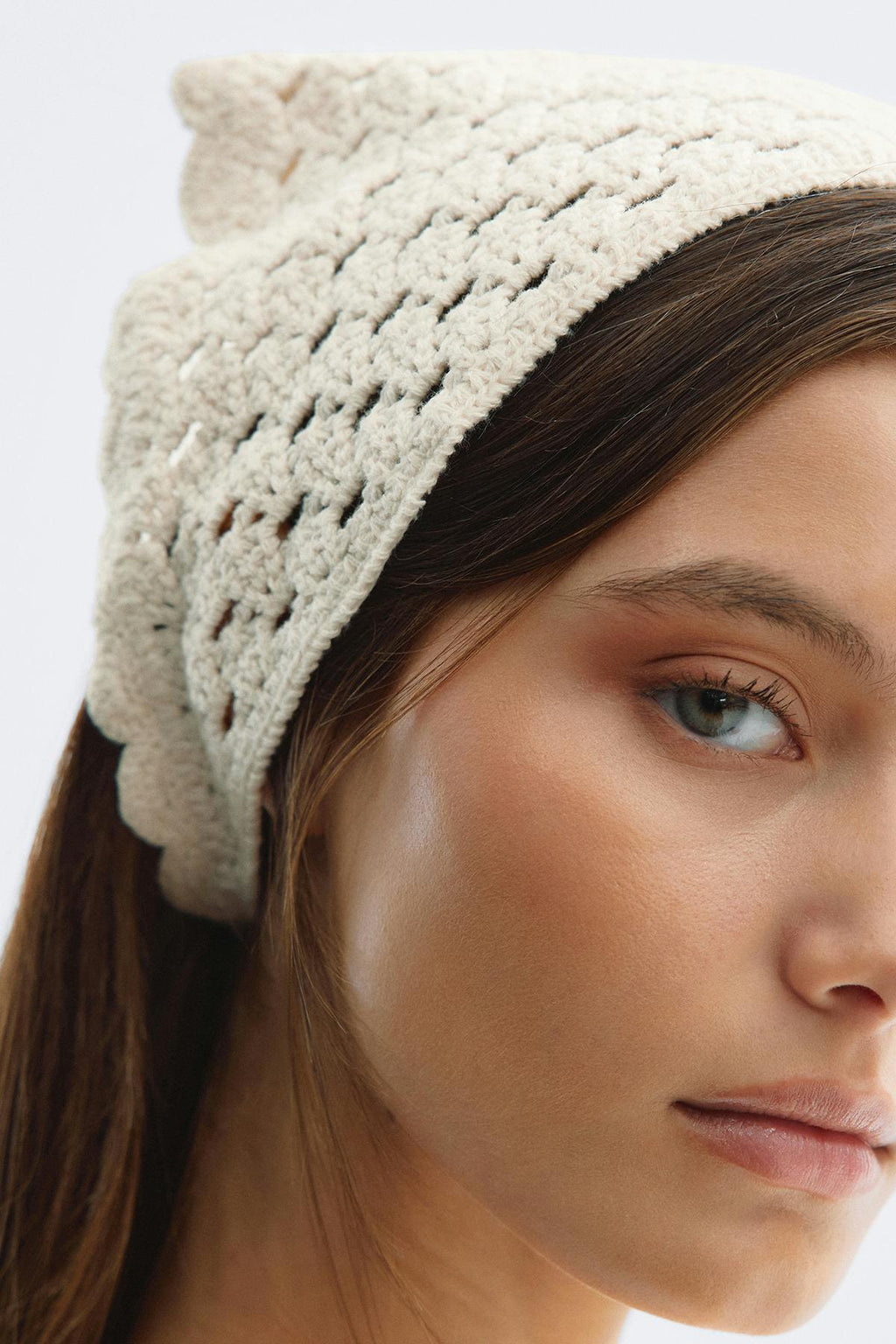 Crochet head scarf