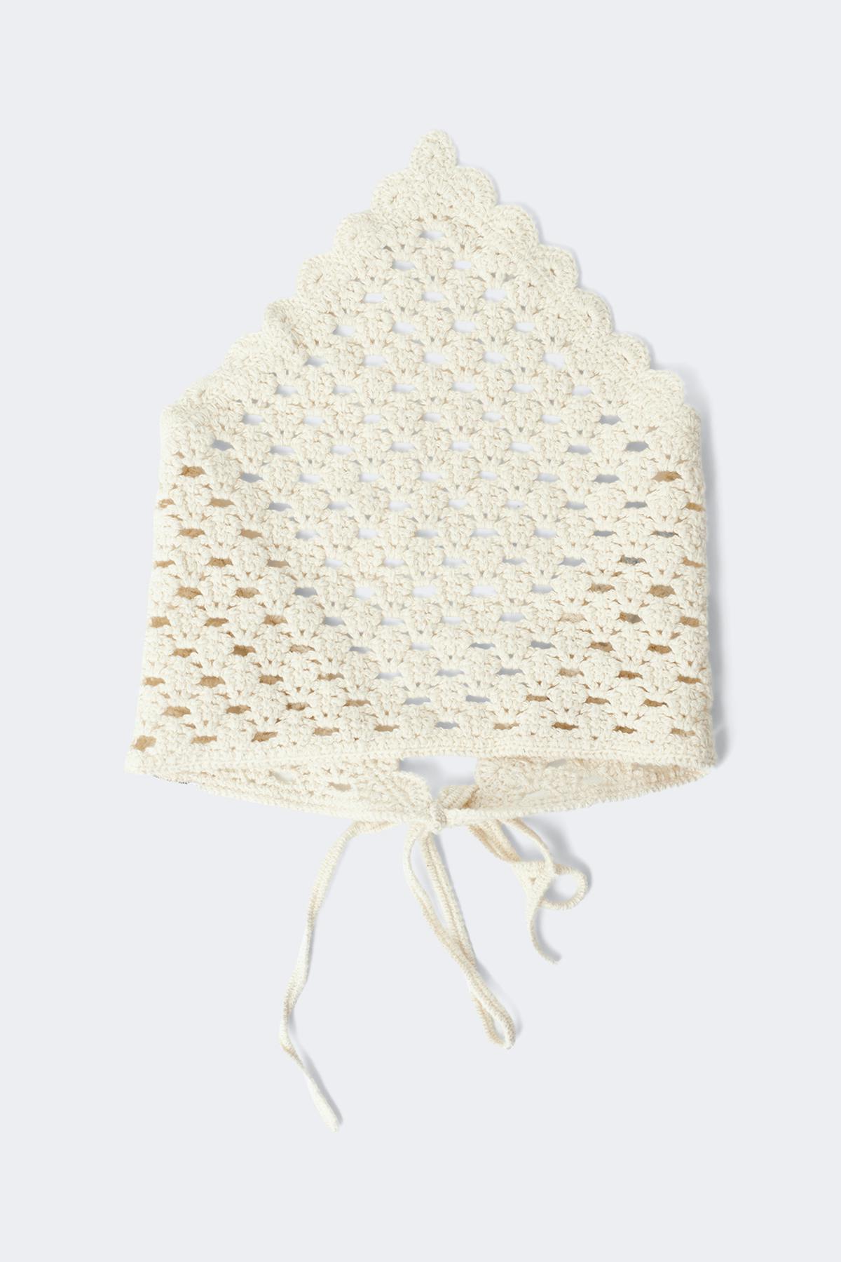 Crochet head scarf