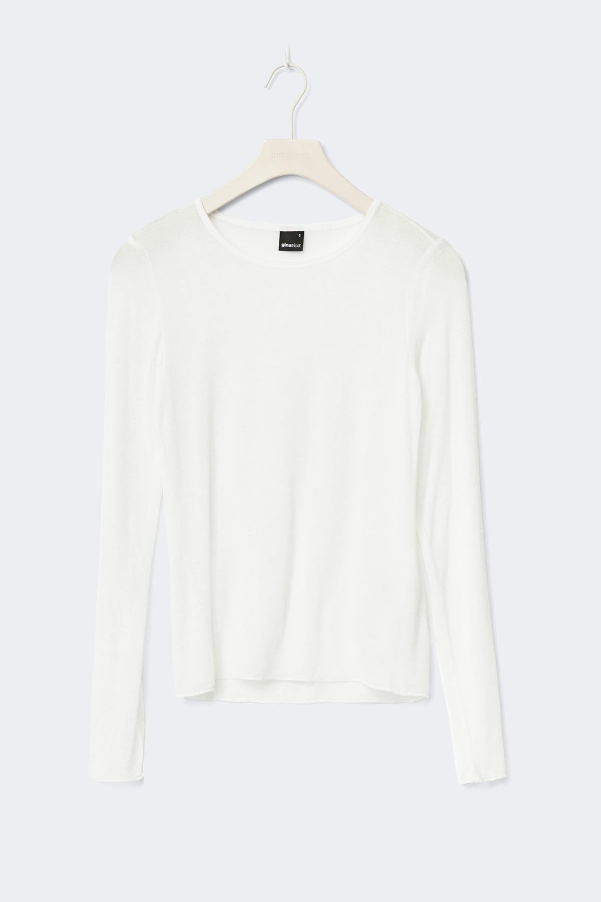 Sheer long sleeve top