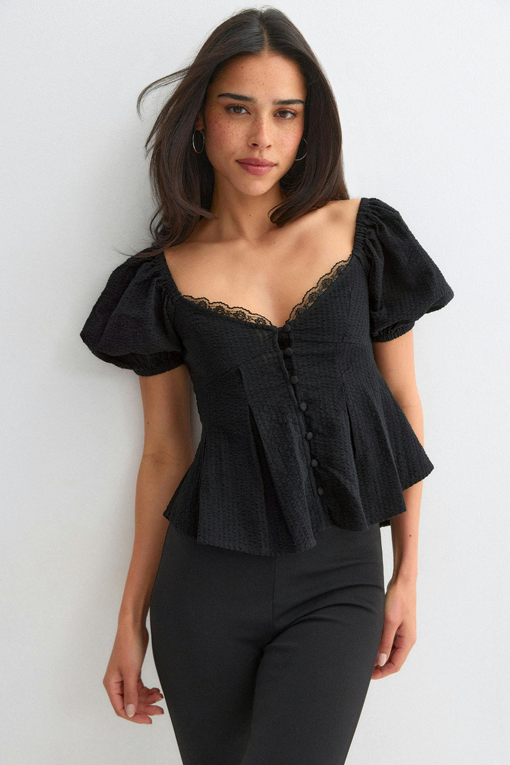 Puff sleeve blouse