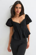 Puff sleeve blouse