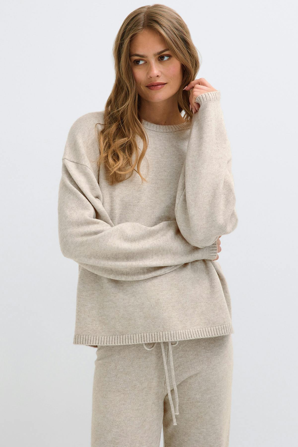 Knitted loungewear sweater