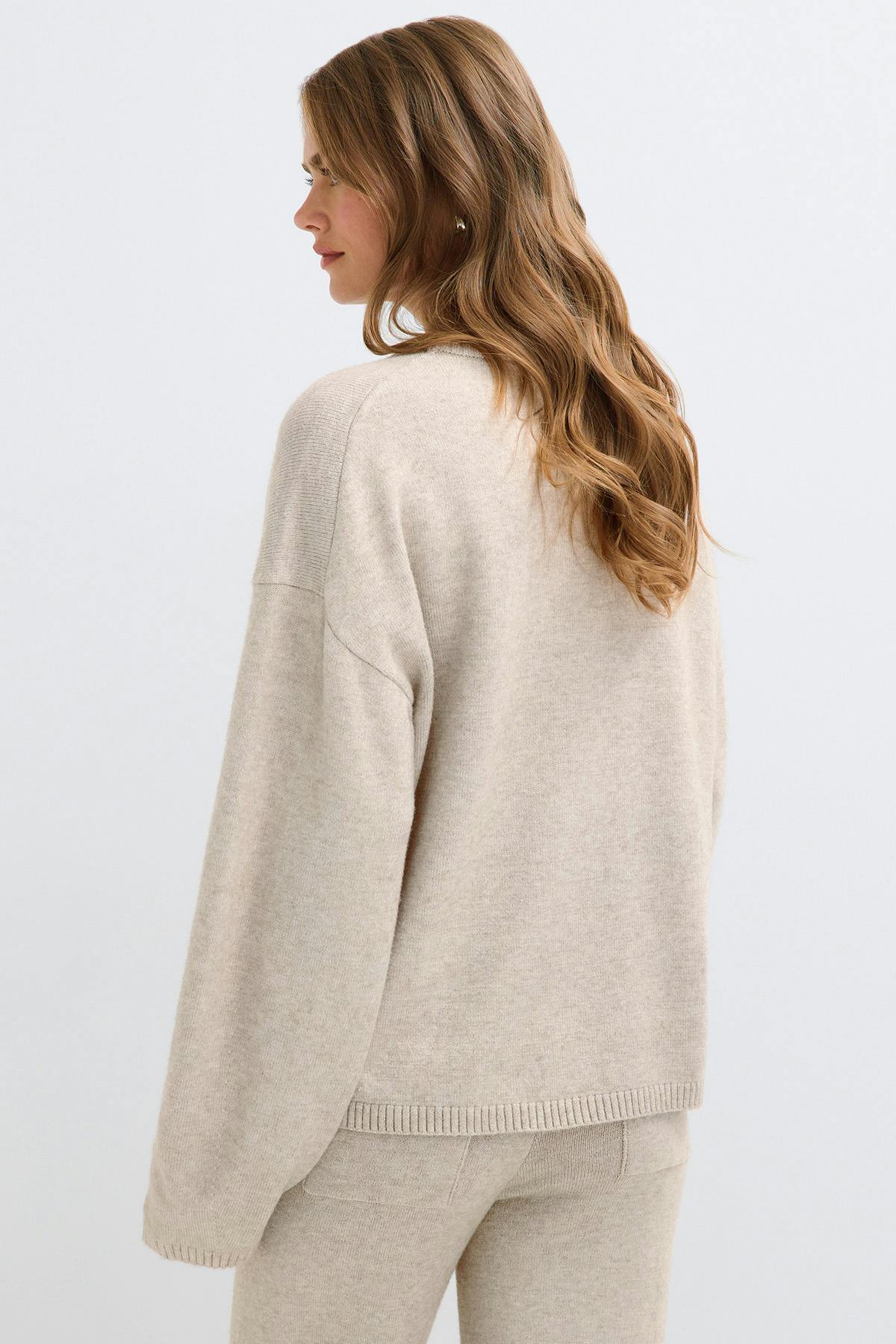 Knitted loungewear sweater
