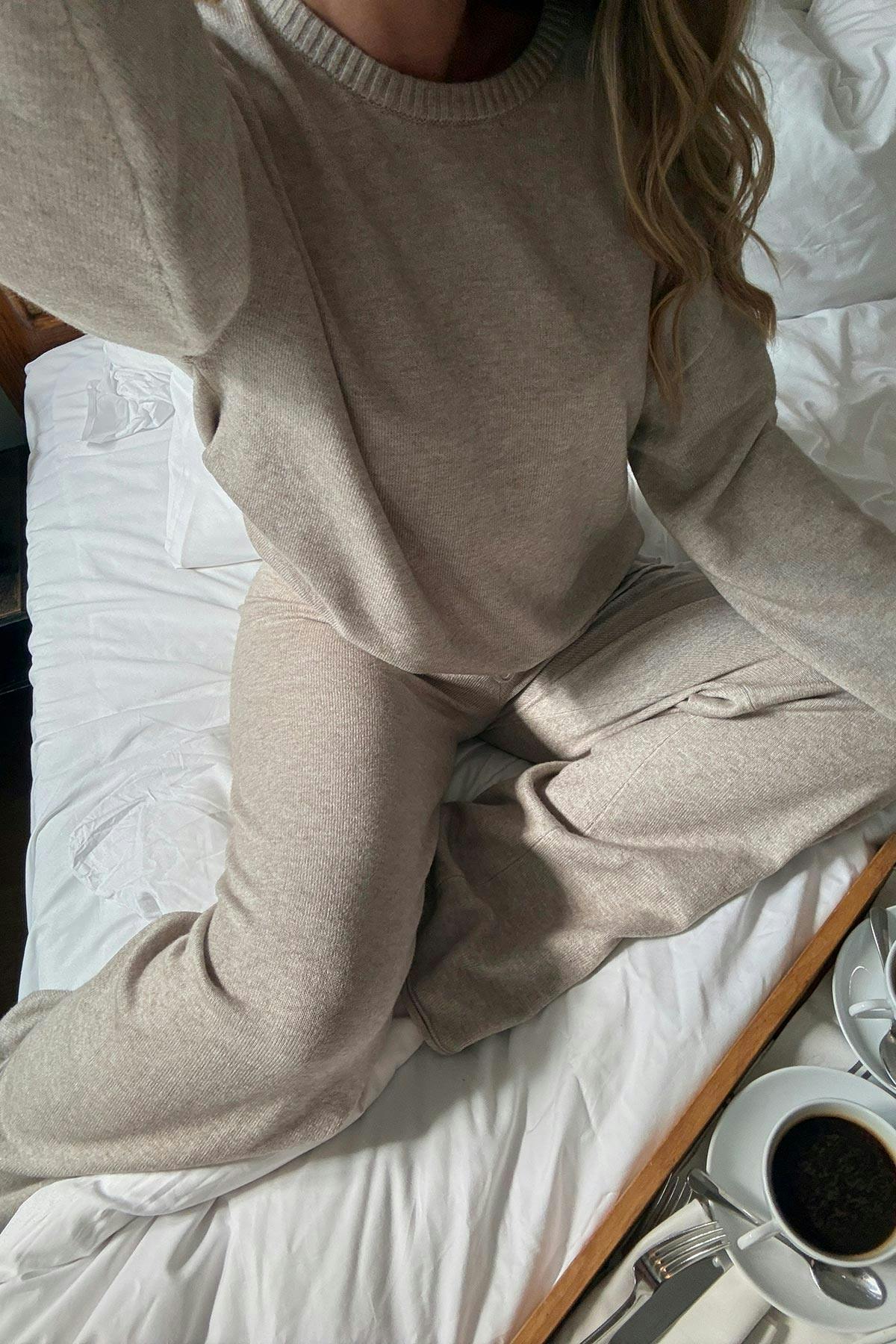 Knitted loungewear sweater