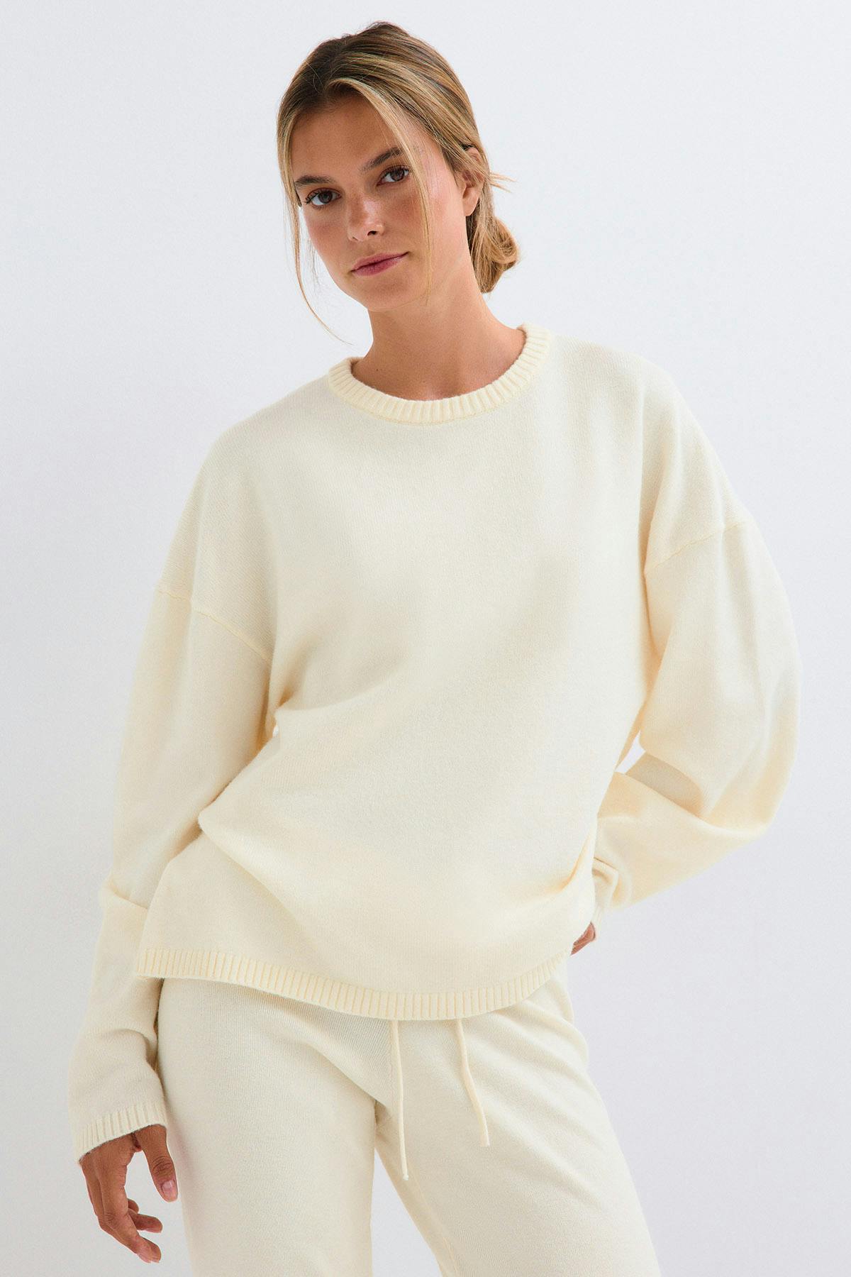 Knitted loungewear sweater