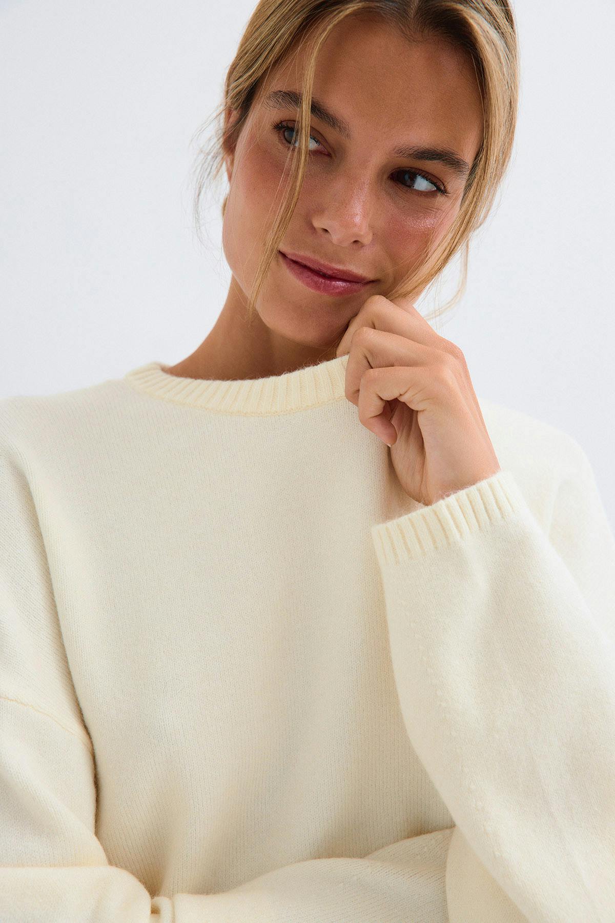 Knitted loungewear sweater