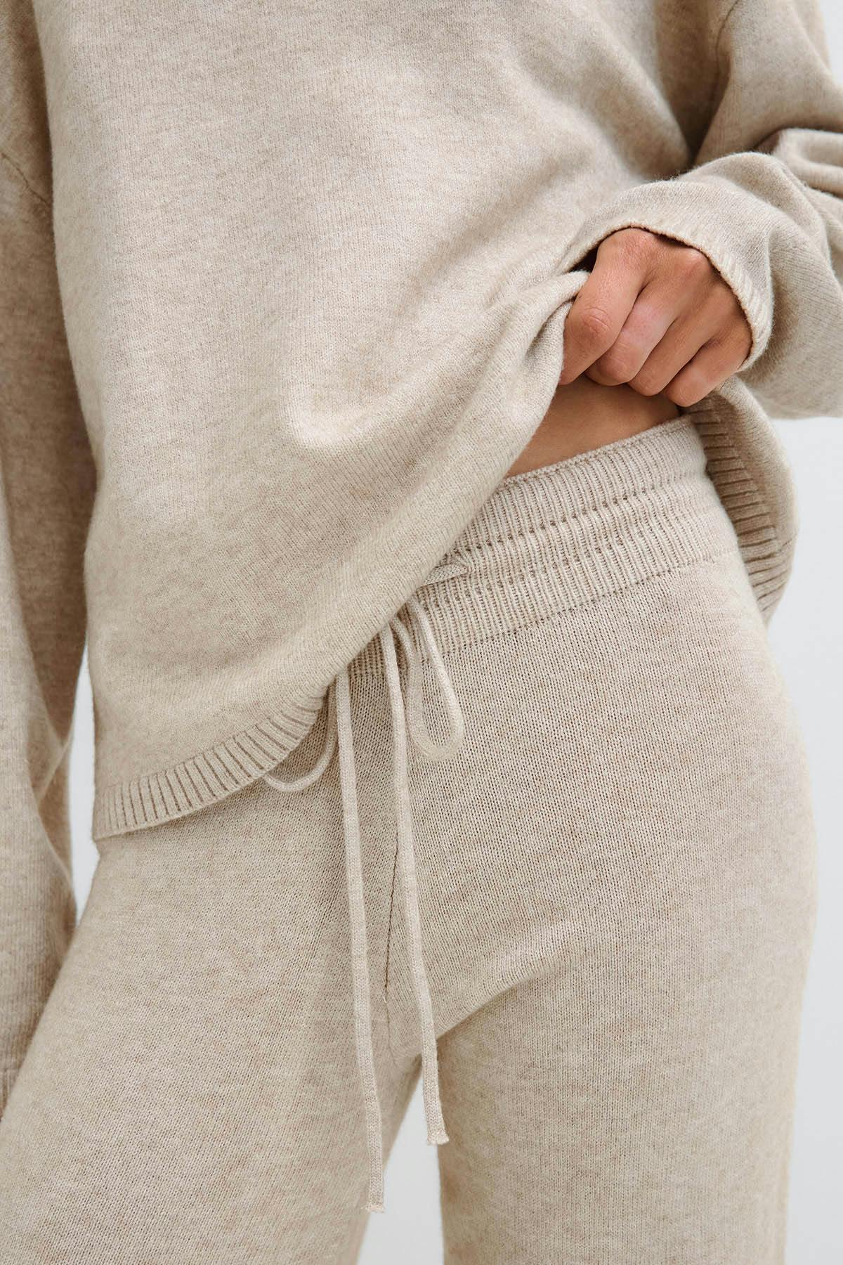Knitted loungewear trousers