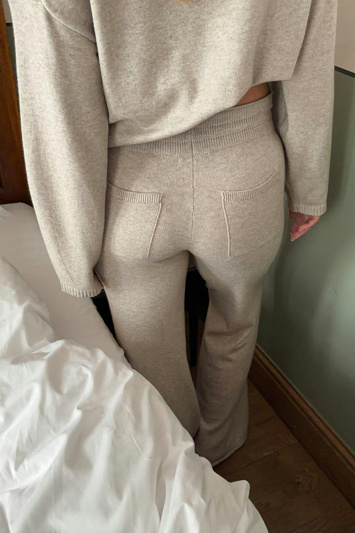 Knitted loungewear trousers