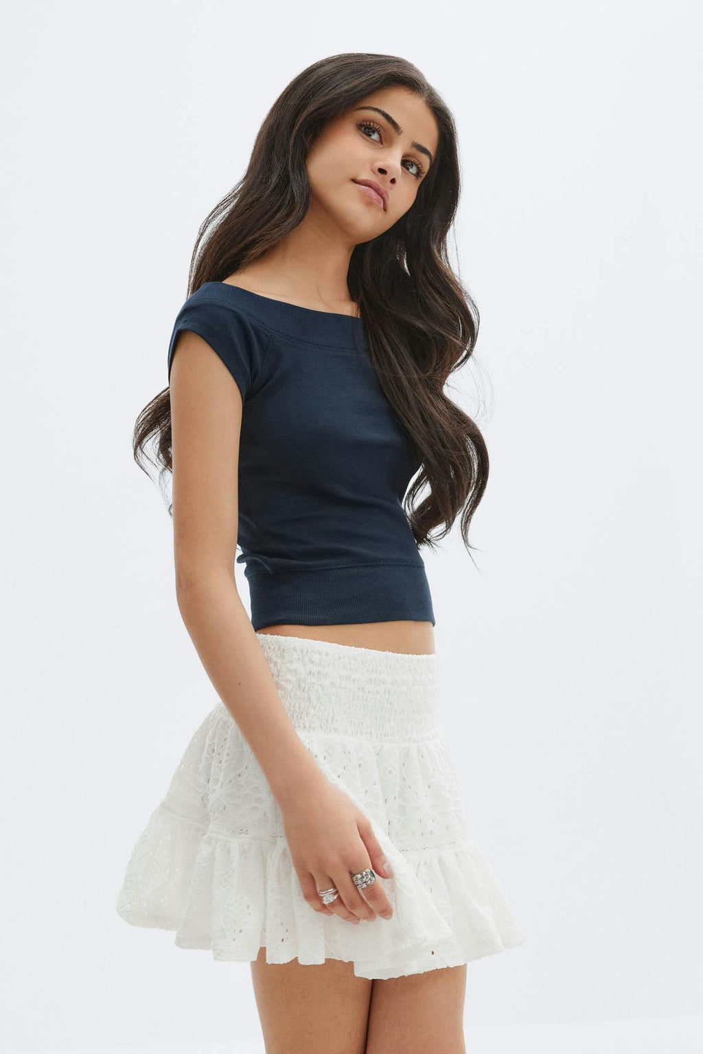 Y broderie anglais skirt