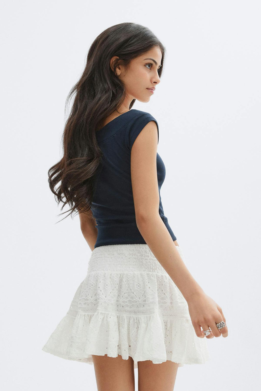 Y broderie anglais skirt