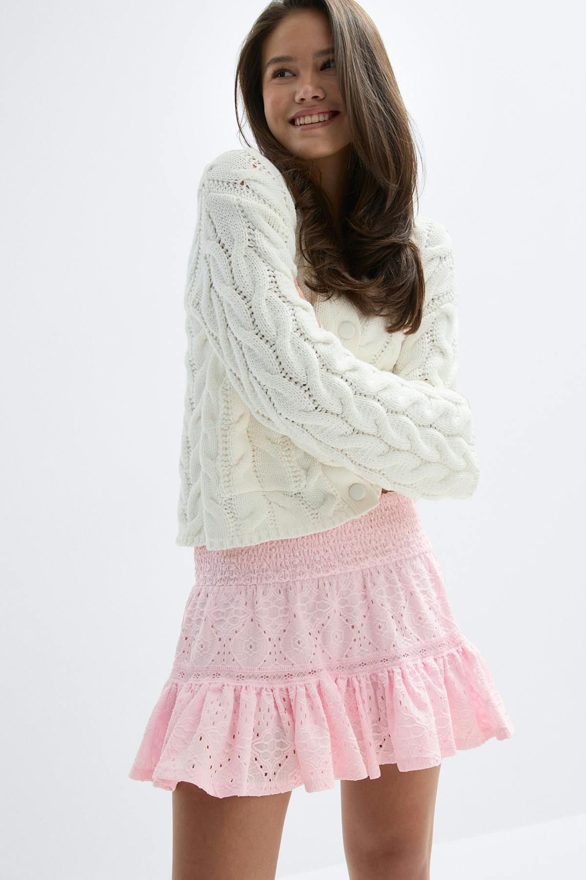 Y broderie anglais skirt