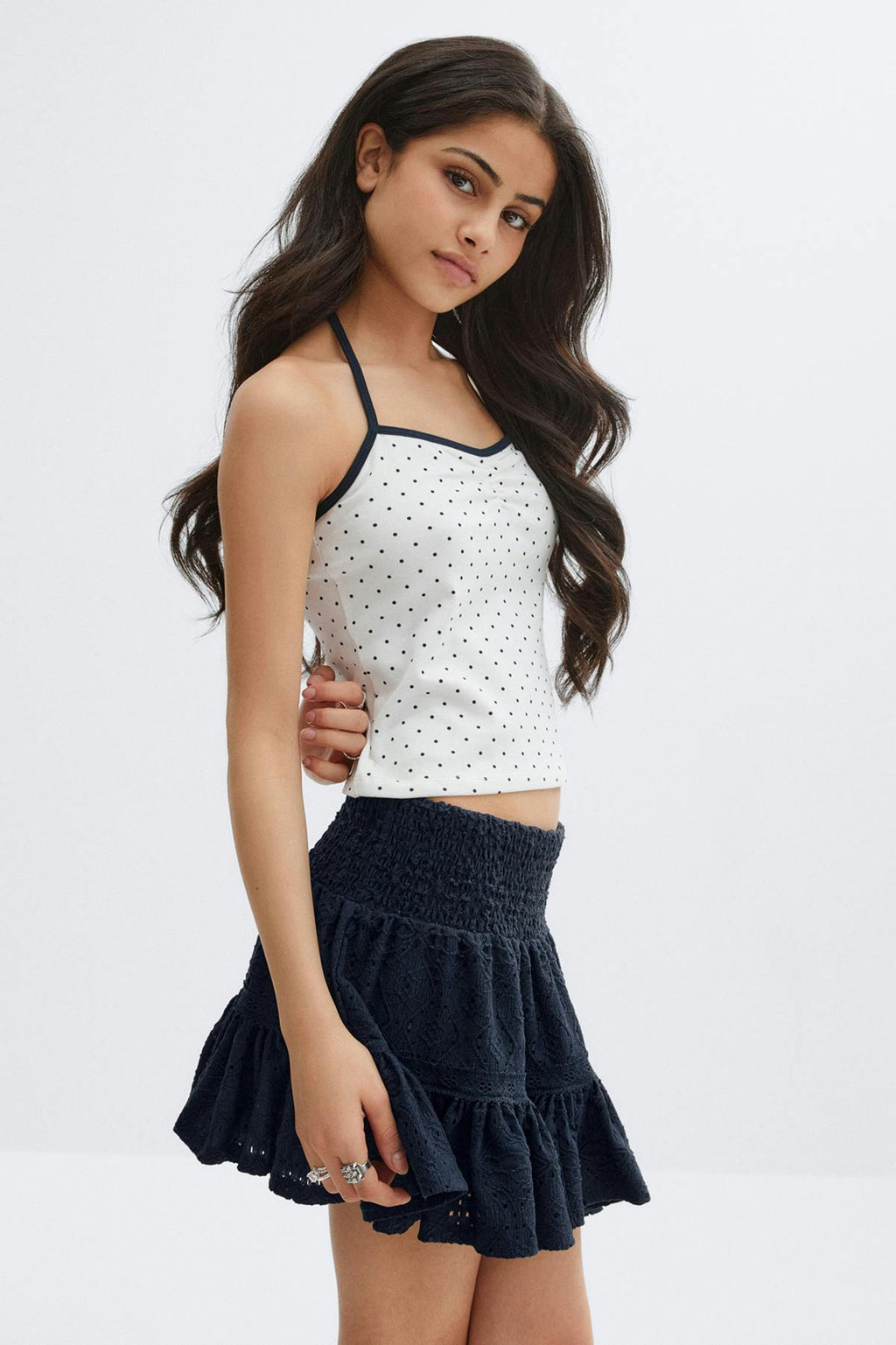 Y broderie anglais skirt