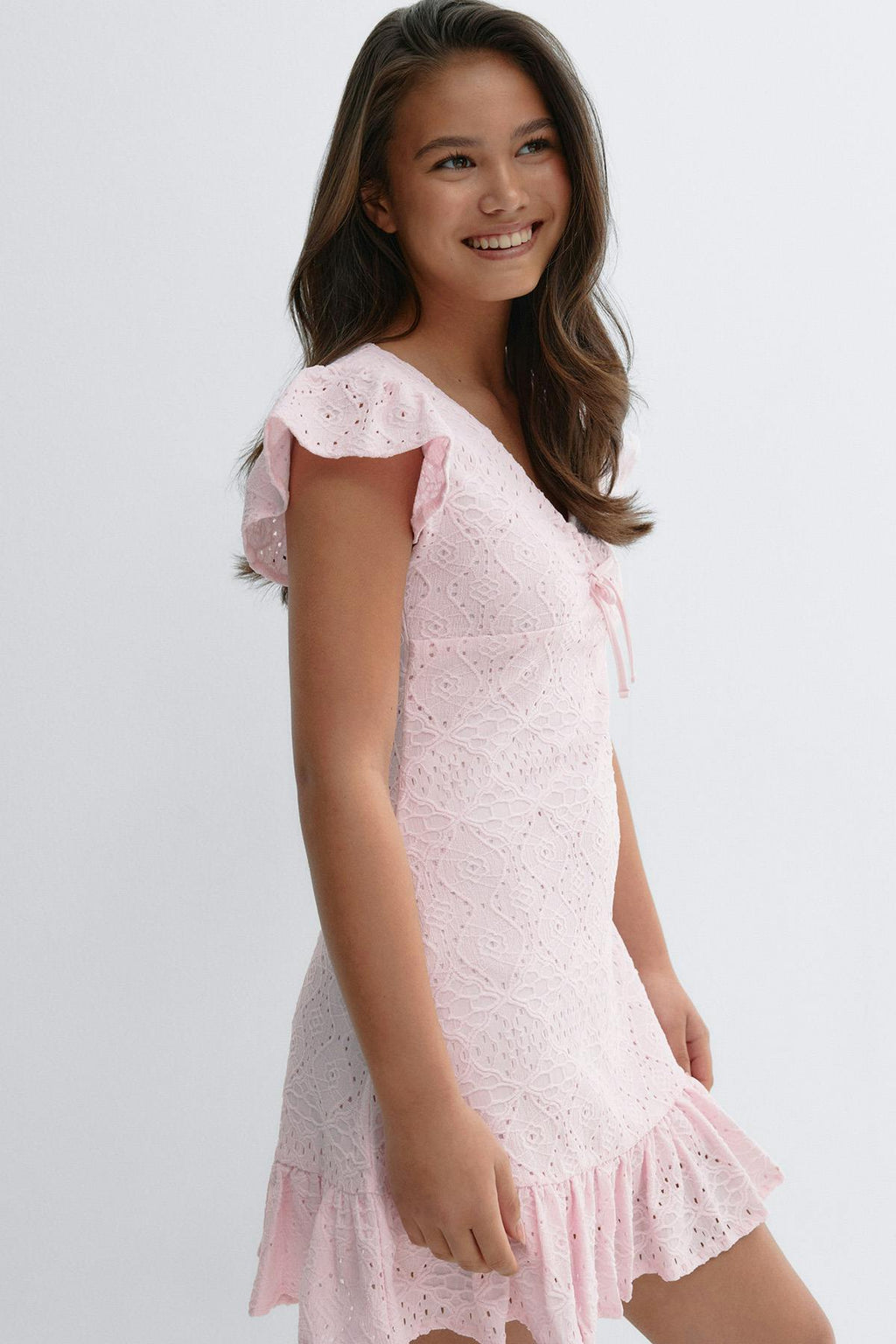 Y broderie anglais dress