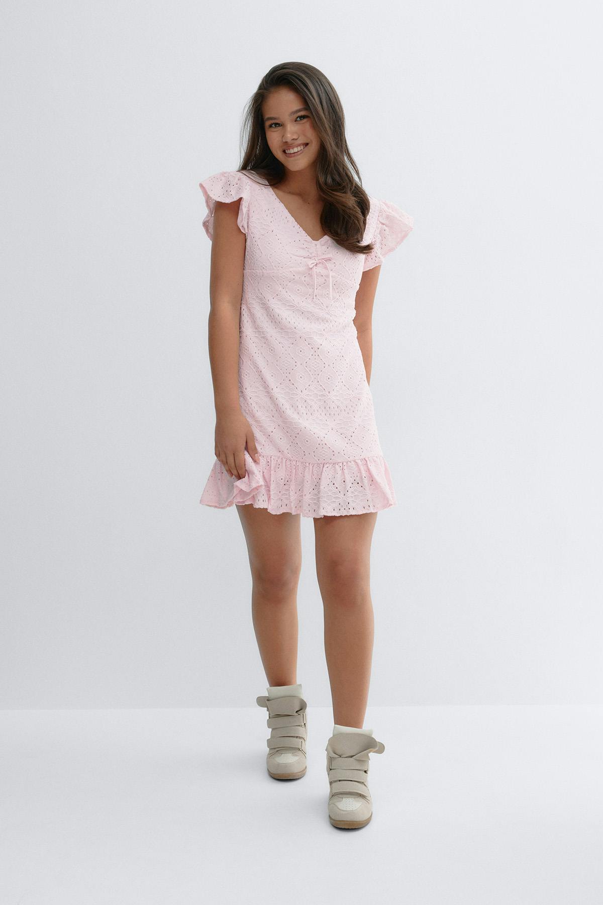 Y broderie anglais dress