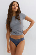 3-pack lace thong