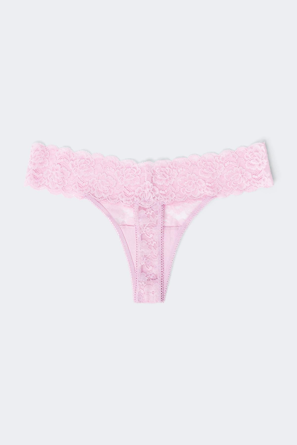 3-pack lace thong