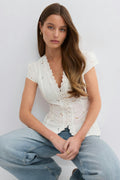 Broderie anglaise top