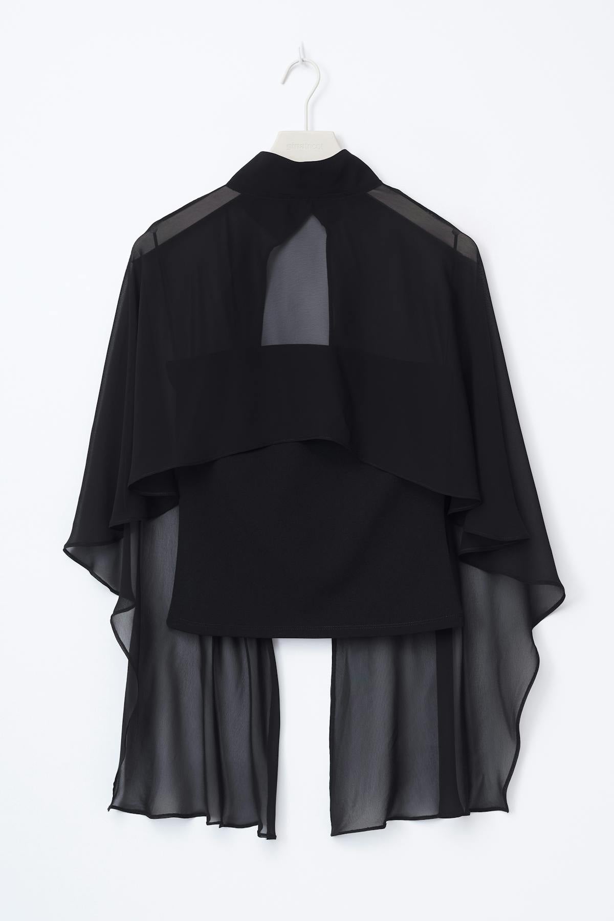 Chiffon cape top