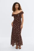 Maxi frill dress