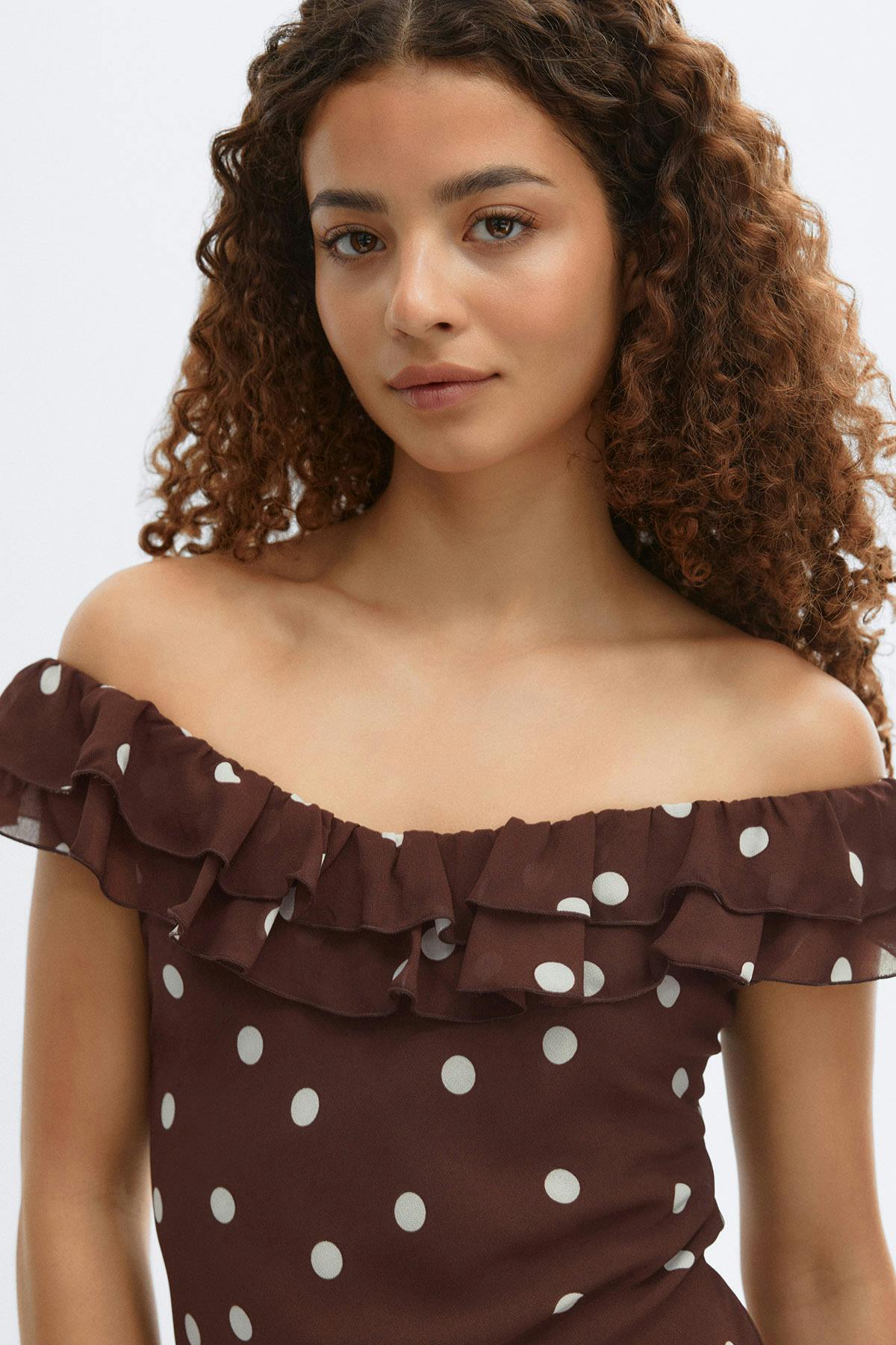 Maxi frill dress
