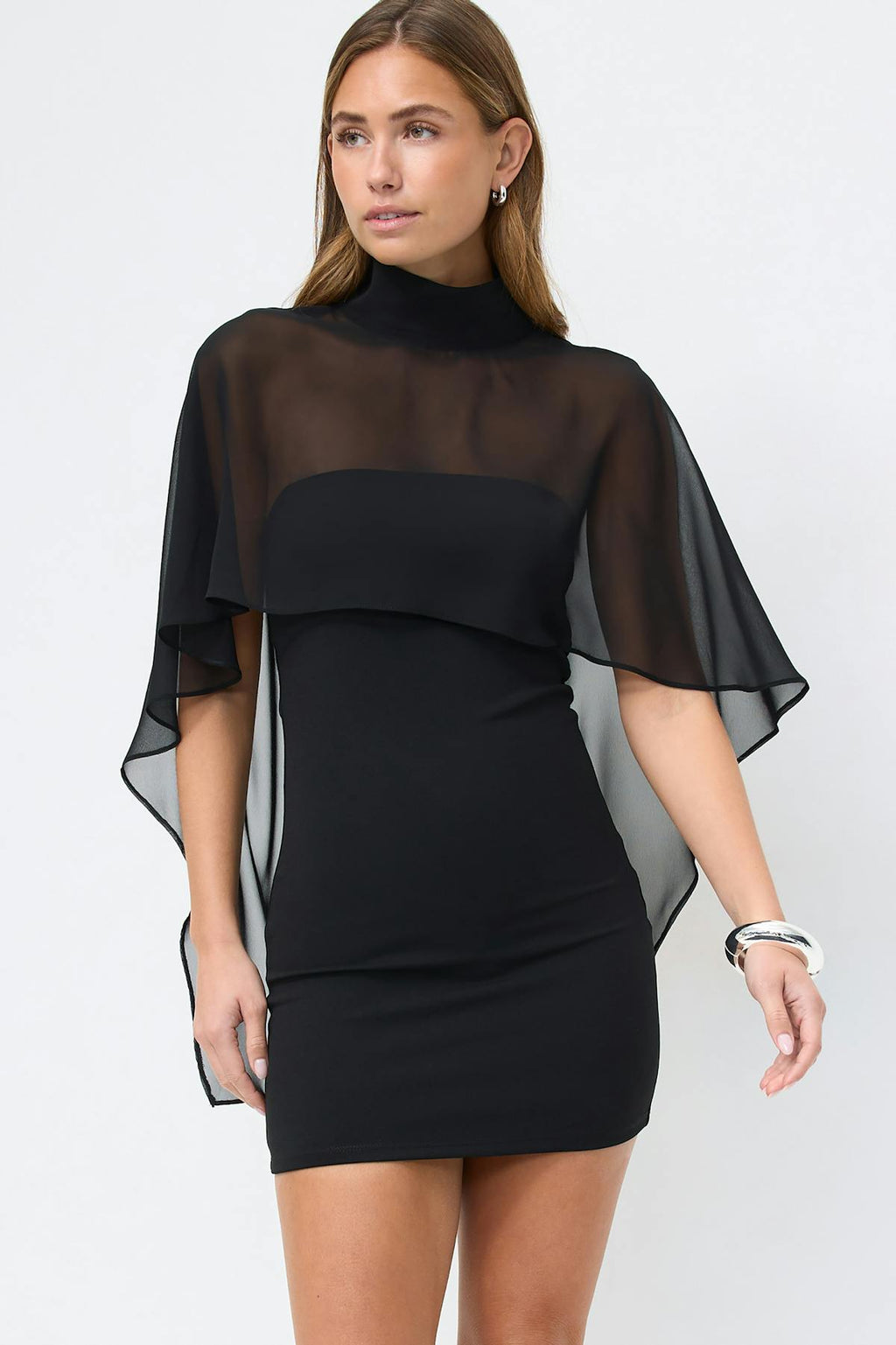 Cape tube dress