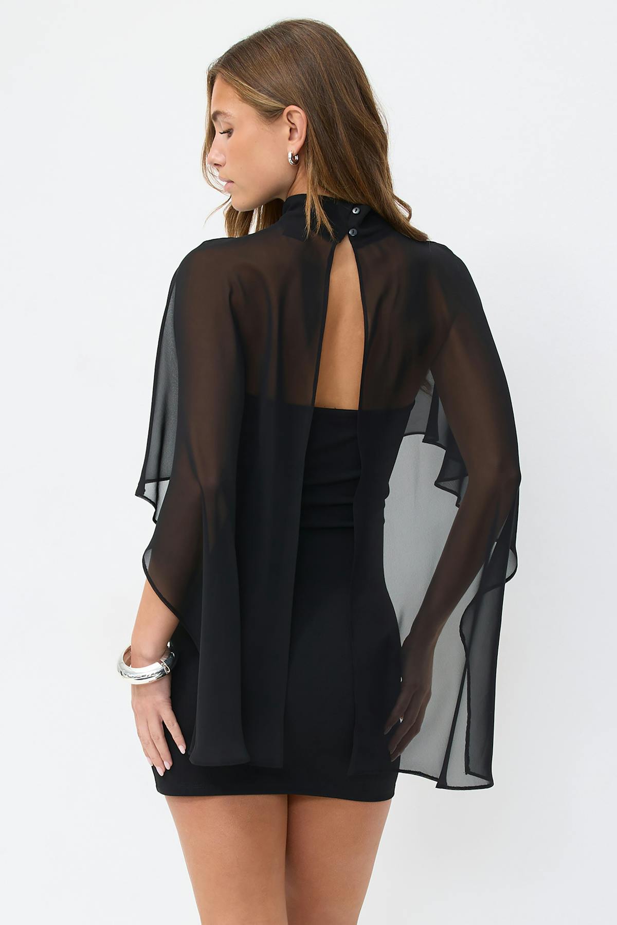 Cape tube dress