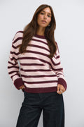 Crew neck knitted sweater