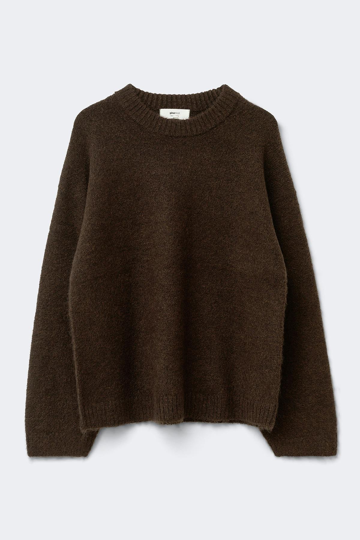 Crew neck knitted sweater