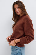 Crew neck knitted sweater
