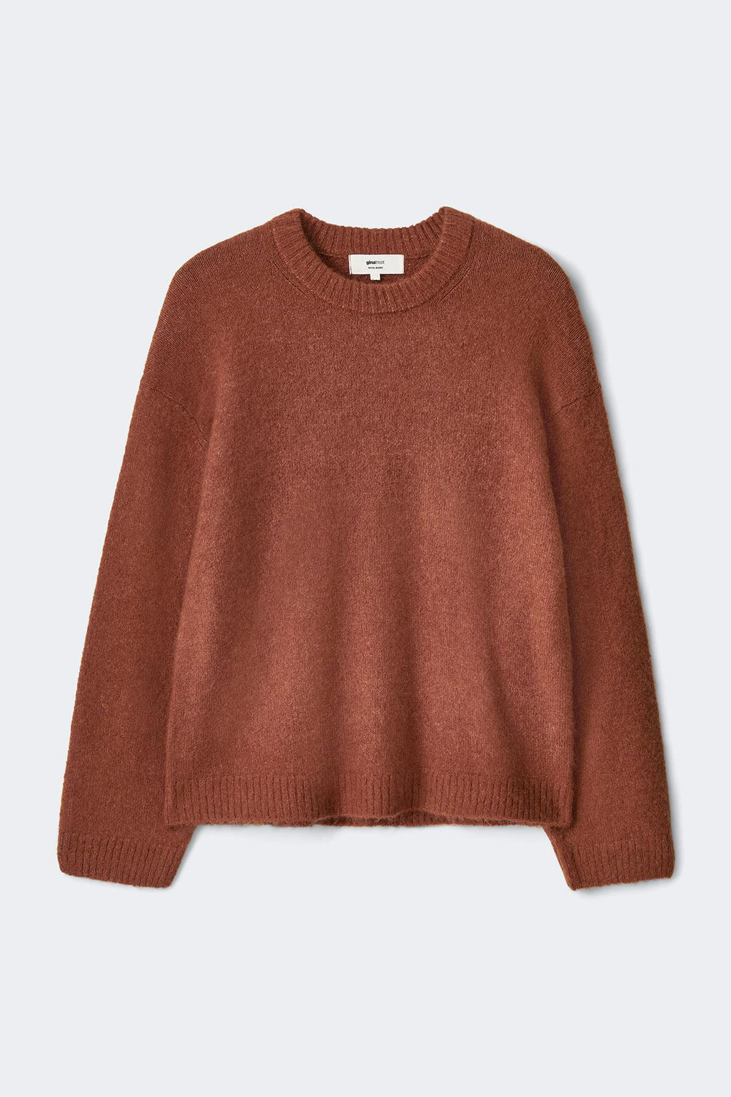 Crew neck knitted sweater