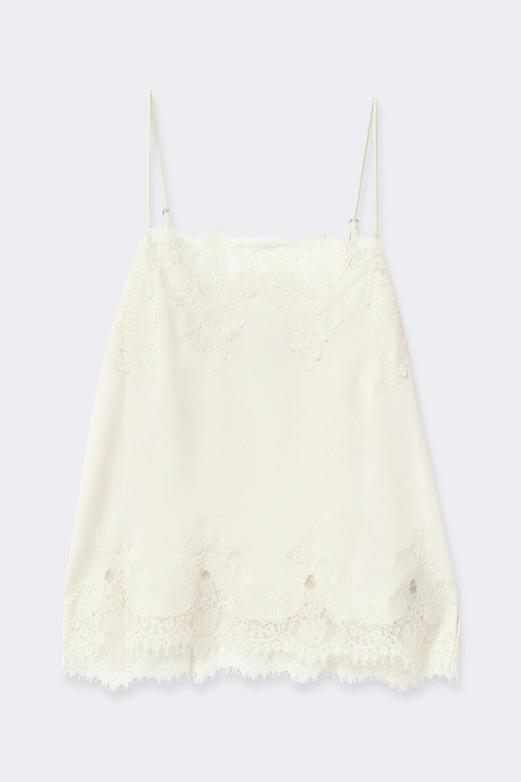 Lace satin singlet
